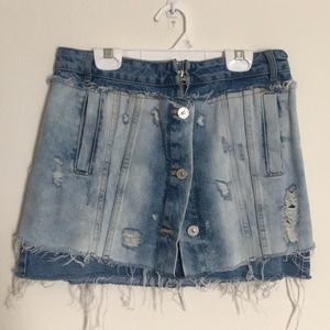 Zara denim skirt
